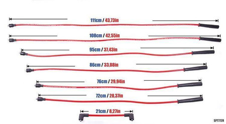 Ignition Leads Jaguar Daimler XJS 5.3L V12 88-94 Blue