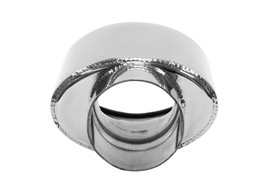 Końcówka tłumika 120×75 mm, wejście 63 mm – polerowana