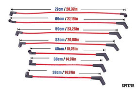 Ignition Leads Ford Capri Cortina Granda Transit V6 68-96 Blue