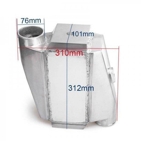 Water Intercooler 255x115x115 3" 2x90° Flip