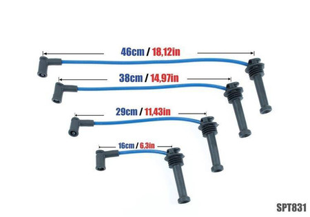 Ignition Leads Ford Fiesta Focus Fusion Mondeo 98-04 Red