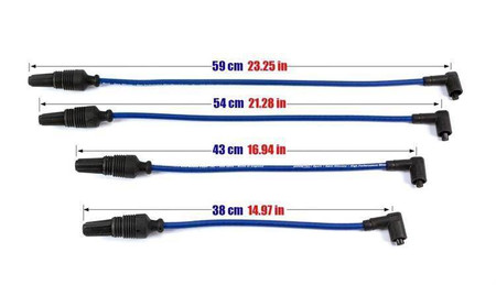 Przewody zapłonowe Citroen Saxo VTS Peugeot 106 RALLYE 90-00 Niebieskie