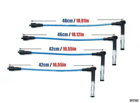 Przewody zapłonowe Mercedes C180 E230 SLK200 Kompressor 93-03 Niebieskie