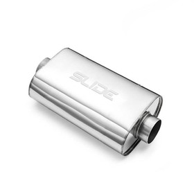 Center muffler 63.5mm/350mm SLIDE 304SS 