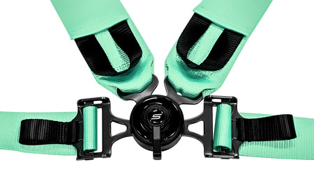 Racing seat belts SLIDE V2 Quick mint 4p 3"