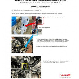 Turbosprężarka Garrett 477KM POWERMAX 917056-5002S GT2260 VAG 2.0L MK8 EA888 EVO4