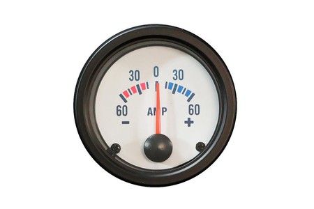 Auto Gauge TRW 52mm Clock - Ammeter + / - 60 Amperes