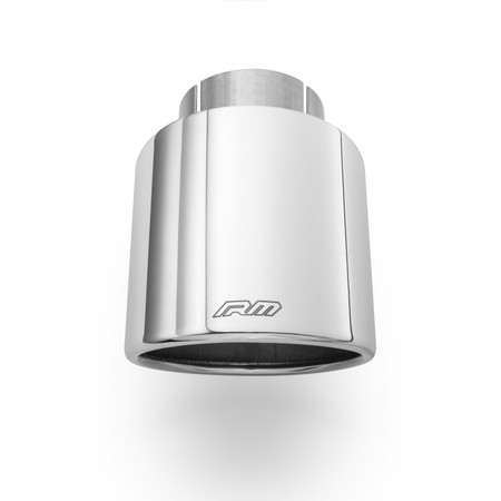 Angled polished stainless steel tip KSZP89/63 with clamp