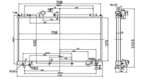 Sportowa chłodnica wody Lexus IS250 IS350 01-05 Manual
