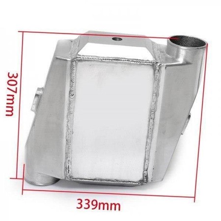 Intercooler wodny 115x255x150 3" 2x90st flip