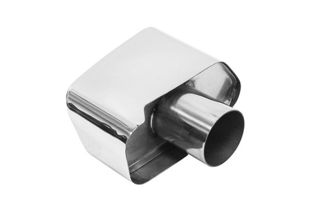 Exhaust tip 180×80 mm, inlet 60 mm – BMW 525, polished, set