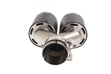 Double exhaust tip 101 mm inlet 76 mm SLIDE 