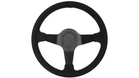 SLIDE steering wheel 350 mm suede black - sport, 90 mm offset 