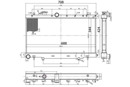 Chłodnica wody Subaru Impreza GDA/GDB WRX
