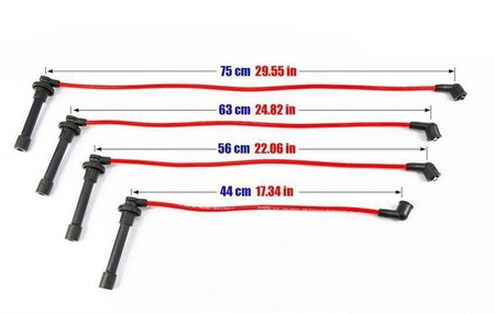 Ignition Leads Honda CRX Civic LOGO 92-02 Blue