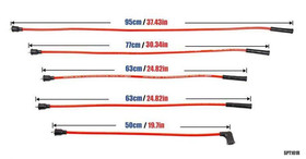 Ignition Leads Ford Sierra Capri Escort Cortina 70-92 Red