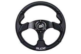 SLIDE steering wheel 320 mm leather black - 20 mm offset
