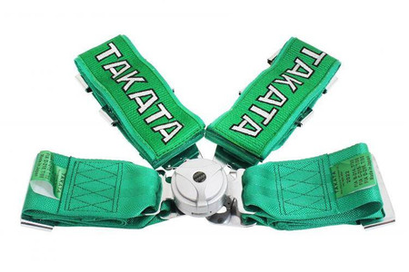 Racing harness 4-point 3" green – Takata Replica