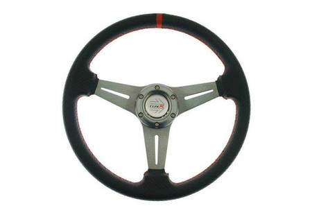 PRO sport steering wheel 350 mm red carbon – 20 mm offset