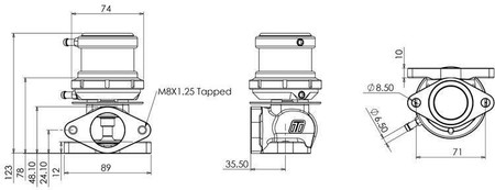 Wastegate Turbosmart Ultragate HP 38mm 2.4 Bar