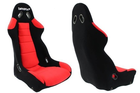 Racing Seat Bimarco Cobra III Velvet Black/Red