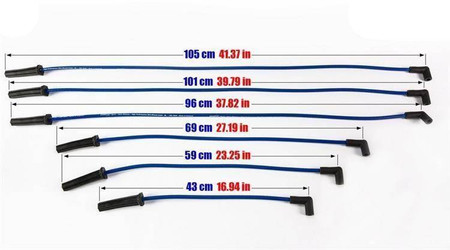 Ignition Leads Volkswagen Camaro Impala Trans Sport V6 88-97 Blue