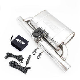 Elliptical muffler with electric valve EVP01 63/350/E