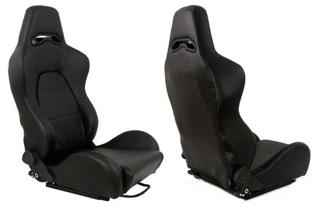 Racing seat DRAGO PVC Black