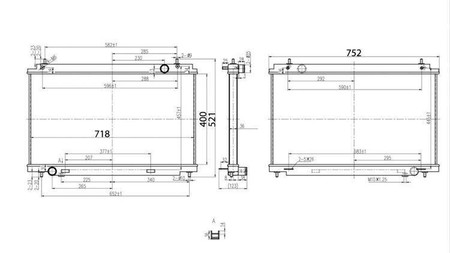 Sportowa chłodnica wody Nissan 350Z 2007-2009