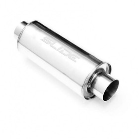 Center muffler 63.5mm/350mm SLIDE RS 304SS 