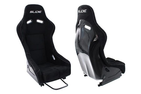 Racing seat SLIDE RS suede Black M