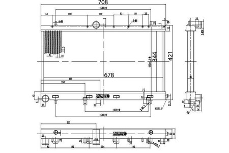Sportowa chłodnica wody Subaru Impreza 2002-2007 wer.A