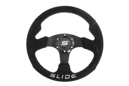 Sport steering wheel SLIDE 320mm offset:20mm Suede Black