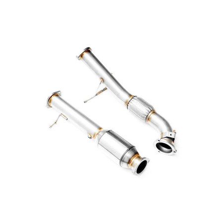 Downpipe Ford Focus RS Mk2 2.5T 3.5" with catalytic converter EURO 3 200 CPSI