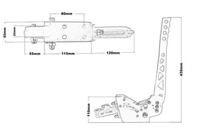 Hydrauliczny hamulec ręczny uniwersalny DRIFT – pionowy / poziomy montaż, sportowy zestaw do driftu, rajdów i KJS