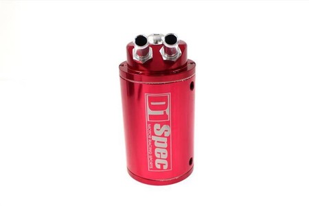 Oil Catch Tank 15mm Red + Filter D1Spec