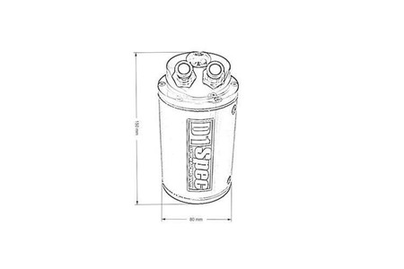 Oil Catch Tank 15mm Srebrny + Filtr D1Spec