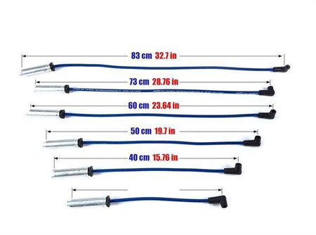 Przewody zapłonowe Chrysler Voyager I Town&Country 3.3 V6 90-01 Niebieskie