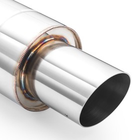 Round rear muffler TOK1 76/89/150/S with silencer