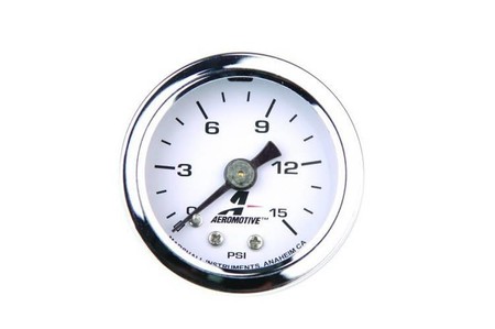 Aeromotive 0 - 15 PSI Fuel Pressure Gauge