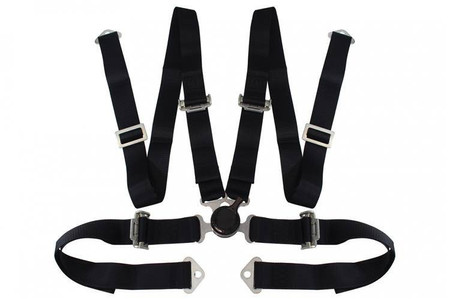 Racing harness 4-point 2" black – with Quick Release mechanism