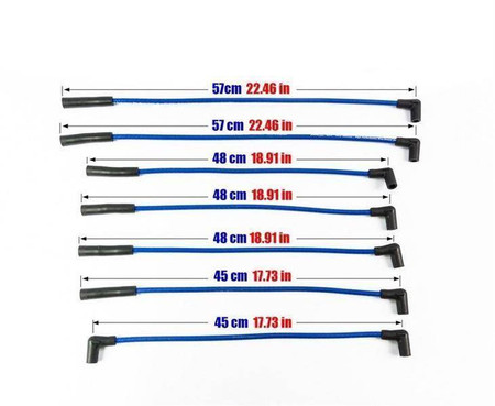 Przewody zapłonowe Jeep Wrangler Grand Cherokee 4.0 4.2L 86-99 Niebieskie