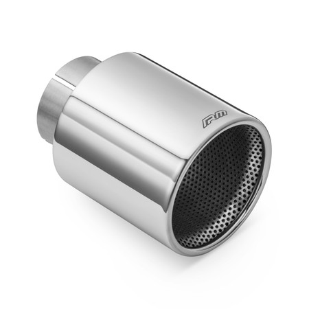 Straight polished stainless steel tip KPZP89/63DP with clamp