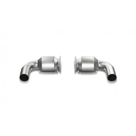 Porsche 911 Turbo/Turbo S (997 FL) Link pipe set (100 cpsi cats, Titanium) Akrapovic