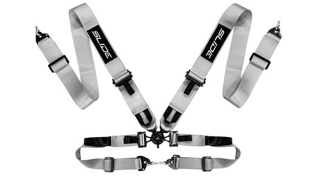Racing seat belts SLIDE V2 Quick silver 4p 3"