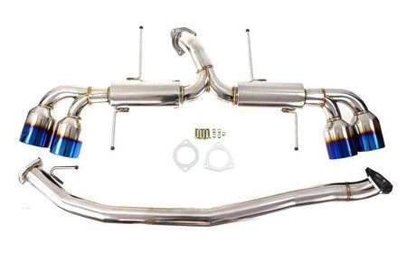 Nissan GT-R R35 (80mm | Straight-through muffler with silencer) Cat-Back Exhaust System
