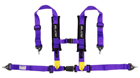 Racing seat belts SLIDE V2 purple 4p 2" E4