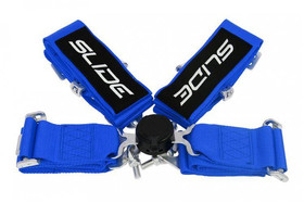 Racing seat belts SLIDE Quick 4p 3" blue 