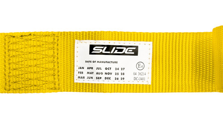 Racing seat belts SLIDE V2 yellow 4p 2" E4