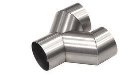 Y-Pipe exhaust connector 2.5"-2.5" 63mm